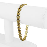 14k Yellow Gold 10.7g Vintage 8mm Fancy Link Bracelet 8"