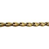 14k Yellow Gold 10.7g Vintage 8mm Fancy Link Bracelet 8"