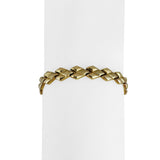 14k Yellow Gold 10.7g Vintage 8mm Fancy Link Bracelet 8"
