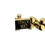 14k Yellow Gold 10.7g Ladies Polished 7mm San Marco Link Bracelet Italy 7"
