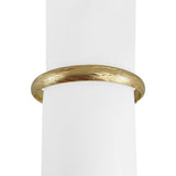 14k Yellow Gold 9.9g Vintage 8mm Floral Bangle Bracelet 6.75"