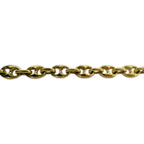 14k Yellow Gold 21.4g Solid Ladies 7.5mm Puffy Mariner Link Bracelet 6.5"