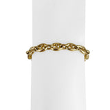 14k Yellow Gold 21.4g Solid Ladies 7.5mm Puffy Mariner Link Bracelet 6.5"