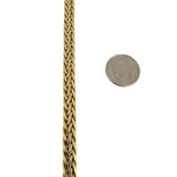 14k Yellow Gold 9.7g Ladies 7.5mm Fancy Link Bracelet Italy 7.25"
