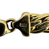 14k Yellow Gold 9.7g Ladies 7.5mm Fancy Link Bracelet Italy 7.25"