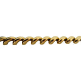 14k Yellow Gold 24g Ladies Polished 10mm San Marco Link Bracelet Italy 8"