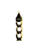 14k Yellow Gold 14.4g Solid 5mm Figaro Link Chain Necklace Italy 21"