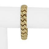 14k Yellow Gold 22.3g Ladies Heavy Thick 11mm Fancy Link Bracelet 7"