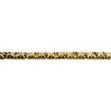 14k Yellow Gold 8.8g Solid Diamond Cut 4.5mm Square Link Bracelet 8.25"