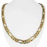 14k Yellow Gold 67.8g Solid Heavy 8mm Figaro Link Chain Necklace Italy 25"