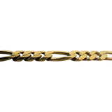 14k Yellow Gold 67.8g Solid Heavy 8mm Figaro Link Chain Necklace Italy 25"