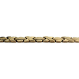 14k Yellow Gold 11g Ladies XO Link Bolt Clasp Bracelet 7"