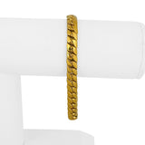 24k Pure Yellow Gold 39.6g Solid Very Heavy 7mm Cuban Link Bracelet 7.5"