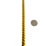 24k Pure Yellow Gold 39.6g Solid Very Heavy 7mm Cuban Link Bracelet 7.5"