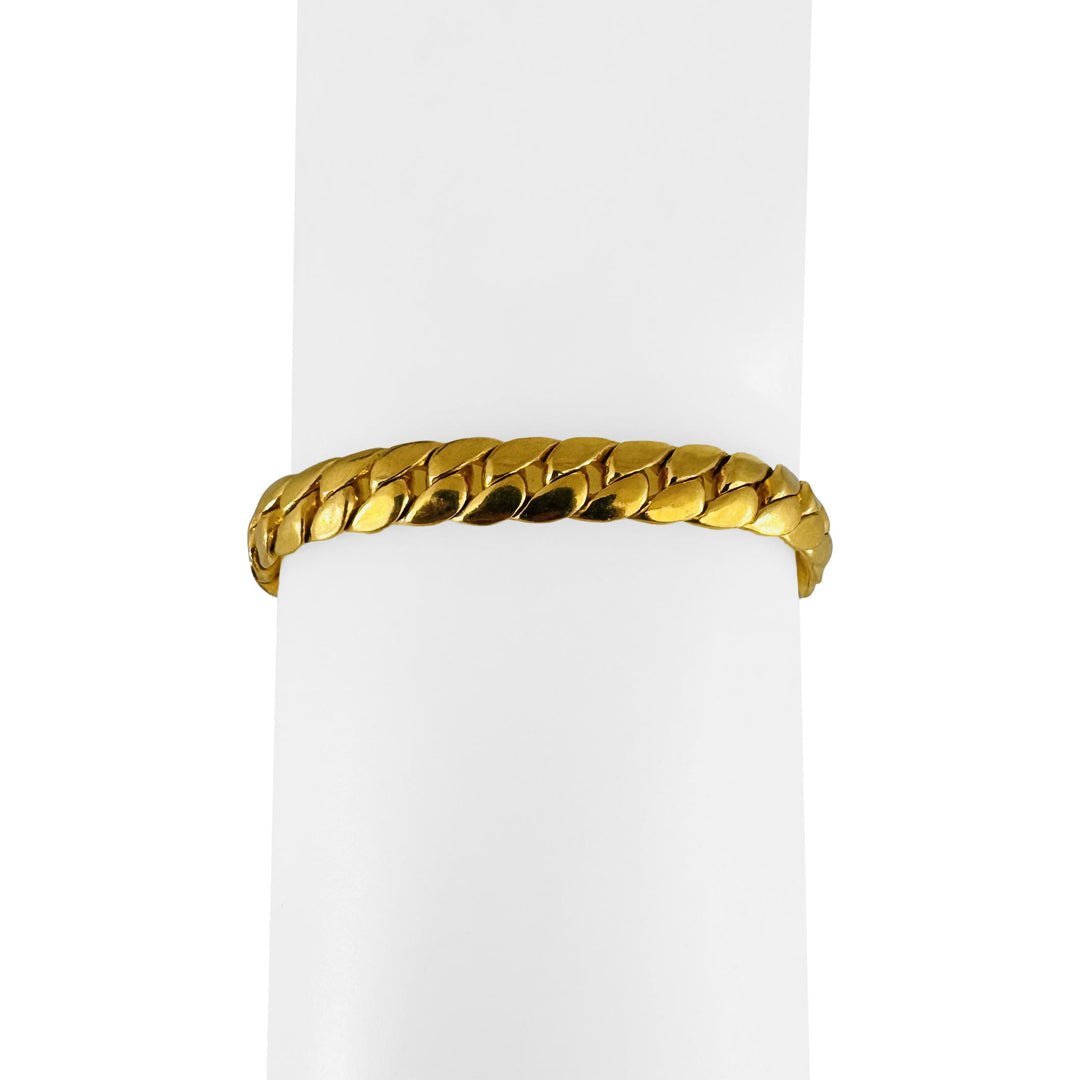 24k Pure Yellow Gold 39.6g Solid Very Heavy 7mm Cuban Link Bracelet 7.5"