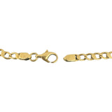 18k Yellow Gold 11.8g Vintage Solid 5mm Fancy Curb Link Bracelet Italy 7.5"