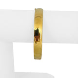 18k Yellow Gold 16.2g Solid Vintage 10mm Polished Bangle Bracelet Italy 7.5"