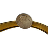 18k Yellow Gold 16.2g Solid Vintage 10mm Polished Bangle Bracelet Italy 7.5"
