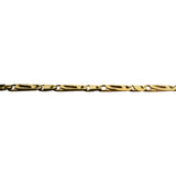 18k Yellow Gold 14.3g Solid Fancy Figarucci Link Chain Necklace Italy 19.5"