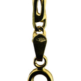 18k Yellow Gold 14.3g Solid Fancy Figarucci Link Chain Necklace Italy 19.5"