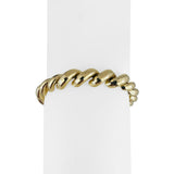 14k Yellow Gold 12.4g Faceted Graduated San Marco Link Bracelet Peru 7"
