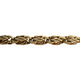 14k Yellow Gold 25g Vintage Thick 8mm Fancy Link Bracelet 7.5"