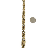 14k Yellow Gold 25g Vintage Thick 8mm Fancy Link Bracelet 7.5"