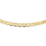 14k Yellow Gold 13.2g Solid Flat 4.5mm Mariner Link Chain Necklace Italy 18"
