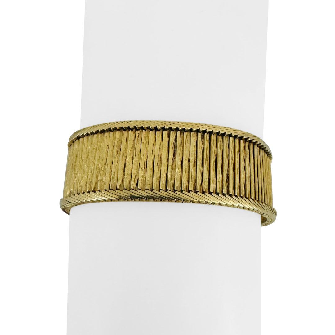 14k Yellow Gold 41.8g Solid Heavy 17.5mm Vintage Fancy Link Bracelet 7.25"