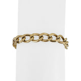 14k Yellow Gold 21g Solid Vintage 8mm Ladies Curb Link Bracelet 7"