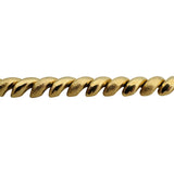 14k Yellow Gold 25g Polished and Brushed Links San Marco Bracelet Italy 7.25"