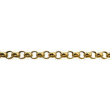 14k Yellow Gold 5.8g Hollow Light 5.5mm Rolo Link Bracelet Italy 7.75"