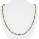 14k Yellow Gold 27.7g Ladies Vintage 4.5mm Fancy Link Chain Necklace Italy 30"