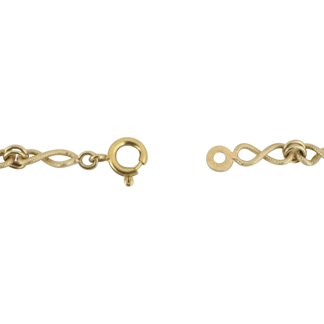 14k Yellow Gold 27.7g Ladies Vintage 4.5mm Fancy Link Chain Necklace Italy 30"