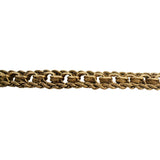 14k Yellow Gold 37g Vintage Heavy Double Curb Link and Rope Bracelet 7.5"