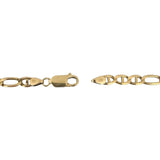 14k Yellow Gold 17.5g Solid 5mm Figarucci Link Chain Necklace Italy 22.5"