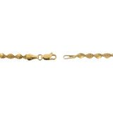 14k Yellow Gold 10.8g Solid Vintage 4mm Twisted Link Chain Necklace Italy 20.5"