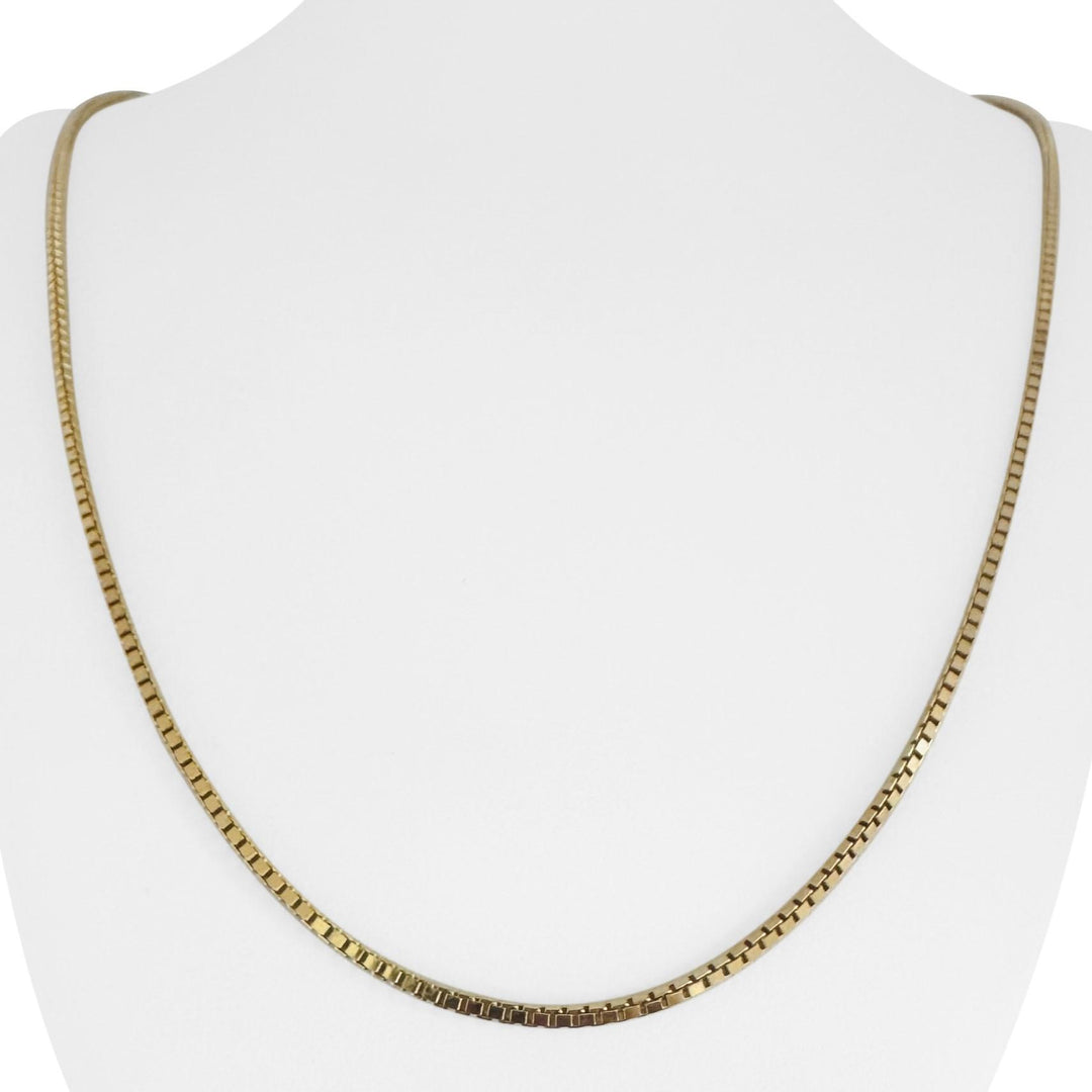 14k Yellow Gold 12.2g Solid 1.8mm Box Link Chain Necklace 24"