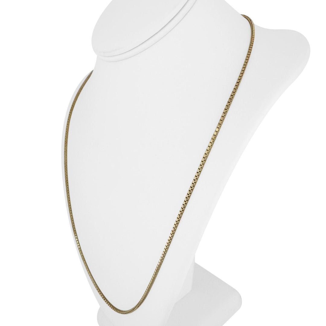 14k Yellow Gold 12.2g Solid 1.8mm Box Link Chain Necklace 24"