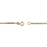14k Yellow Gold 12.2g Solid 1.8mm Box Link Chain Necklace 24"