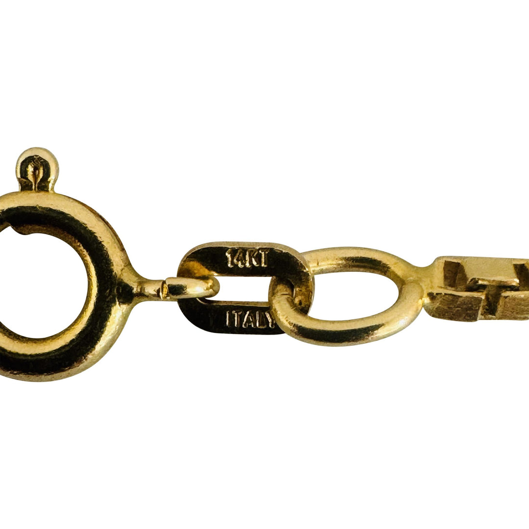 14k Yellow Gold 12.2g Solid 1.8mm Box Link Chain Necklace 24"