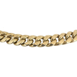 10k Yellow Gold 62g Semi Solid 9.5mm Cuban Link Chain Necklace 26.5"