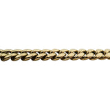 10k Yellow Gold 62g Semi Solid 9.5mm Cuban Link Chain Necklace 26.5"