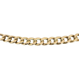 10k Yellow Gold 12.2g Hollow Light 5mm Curb Link Chain Necklace Italy 21.5"