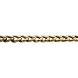 10k Yellow Gold 12.2g Hollow Light 5mm Curb Link Chain Necklace Italy 21.5"