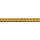 18k Yellow Gold 25.7g Solid Thick 4.5mm Herringbone Link Necklace Italy 15.5"