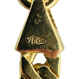 18k Yellow Gold 25.7g Solid Thick 4.5mm Herringbone Link Necklace Italy 15.5"