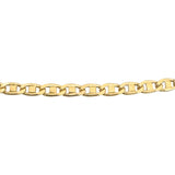 18k Yellow Gold 8.6g Solid Vintage 2.2mm Mariner Link Chain Necklace Italy 23"