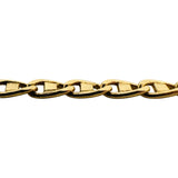 18k Yellow Gold 8.6g Solid Vintage 2.2mm Mariner Link Chain Necklace Italy 23"