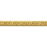 18k Yellow Gold 14g Solid Vintage 4mm Patterned Herringbone Necklace Italy 20"